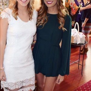 Emerald green romper